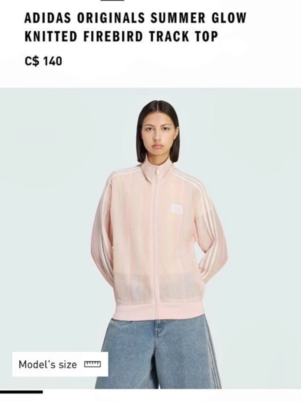 adidas Originals Summer Glow Knitted Fiberbird Track Top Pink and Yellow